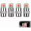 TPMS Valve Stem Caps Silver 2.4 Bar 36 PSI Copper Core 4PCS 1