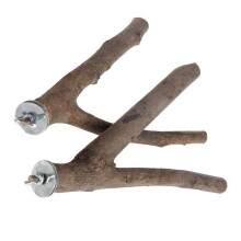 Parrot Stand Large Perch Bird Gnawing Toy 2 Pcs