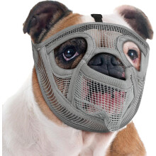 Soft Mesh Dog Muzzle for French Bulldog Shih Tzu Pug