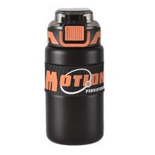 Isolierte Wasserflasche, Edelstahl-Wasserflasche mit Strohhalm und Tragegriff, doppelwandige Metall-Thermosflasche mit Griff