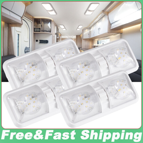 LED RV Ceiling Dome Light 12V 4 pcs