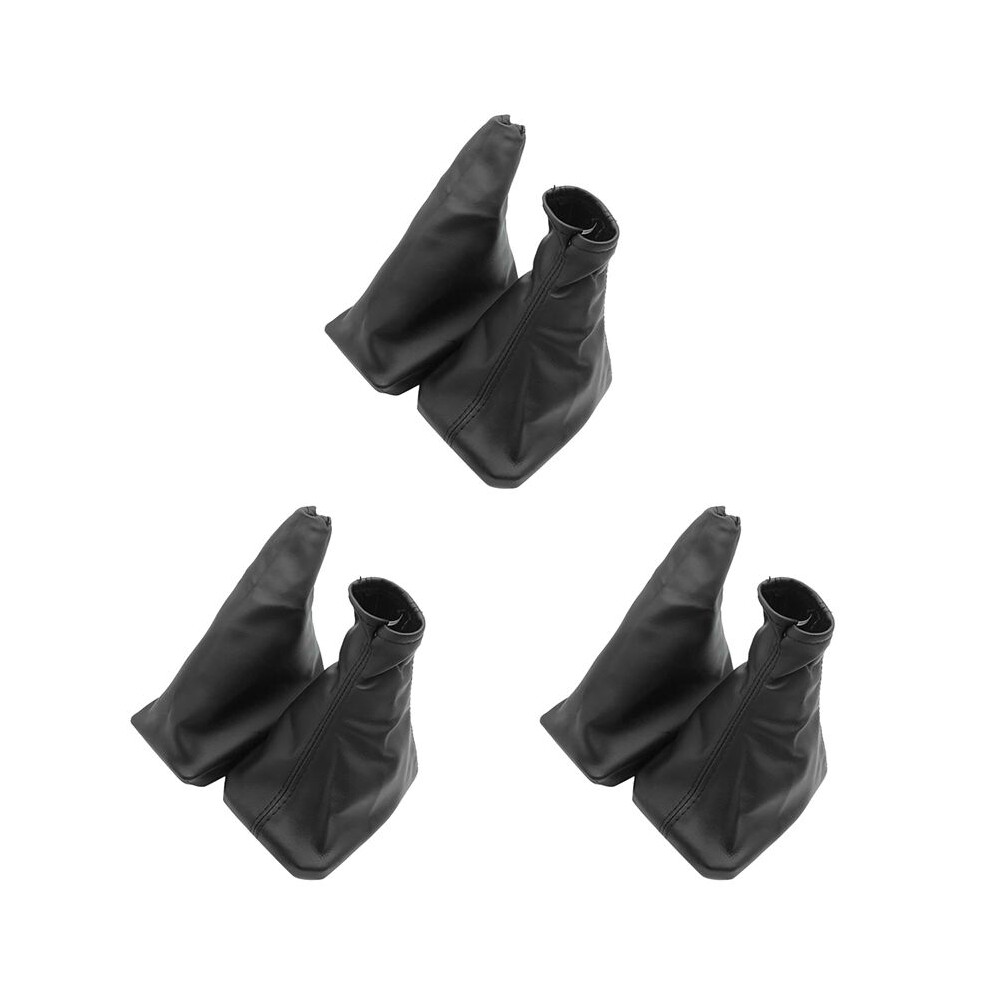3X Car Shift Boot Shift Dust Cover Leather Gear Shift Cover With Handbrake Boot For Corsa C Tigra B Combo C A 4714202372648