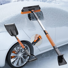 Car Snow Scraper with Squeegee and Brush 39in