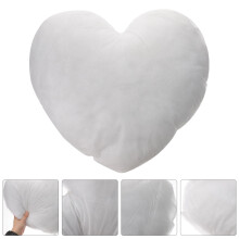 Topbathy Heart Cushion Insert White PP Cotton Filler 1Set for Children's Room