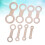 Topbathy Saxophone Leveling Tool Metal Pad Adjustment 8Pcs 1