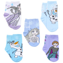 Disney Frozen Pige Multi Pak Sokkernes Sæt, Himmelblå, Lille