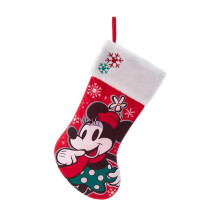 Calcetín Navideño Disney Minnie Mouse - Personalizado o No Personalizado | Decoración Oficial de Navidad