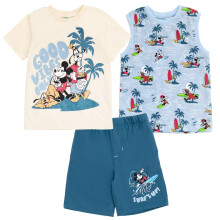Disney Mickey Mouse Goofy Donald Duck Korte Mouwen T-Shirt & Tank Top & Shorts Set 3T
