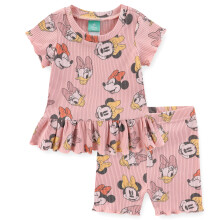 Conjunto de camiseta peplum y pantalones cortos de Minnie Mouse y Winnie The Pooh para bebés