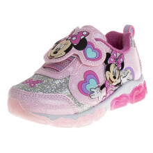 Disney Meisjes Minnie Mouse Schoenen - Lichtgewicht Slipon Sneakers - Roze (Maat 7 Peuter)