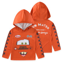 Camiseta con Capucha Disney Cars Lightning McQueen para Niños de Manga Larga Marrón