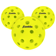 Franklin Sports Silent Serve Palline da Pickleball - Soft per Riduzione Rumore - Misura Ufficiale Indoor + Outdoor