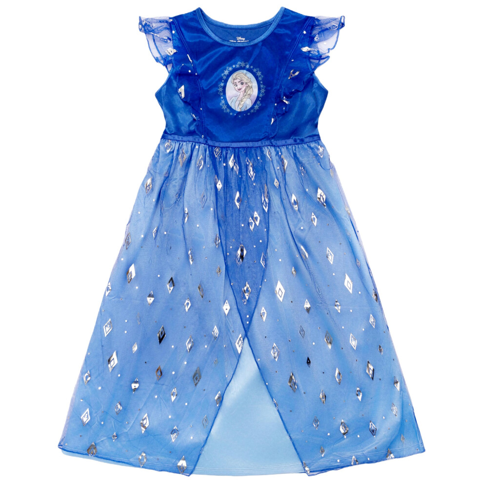 Disney Frozen 2 Girls' Princess Dress Nightgown, Fantasy Gown, Soft & Cute Pajamas For Kids