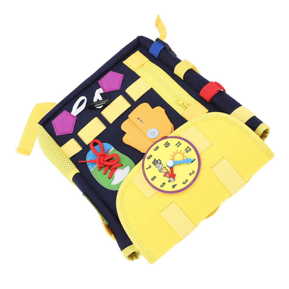 Felt Toddler Backpack Learning Toys Buckles