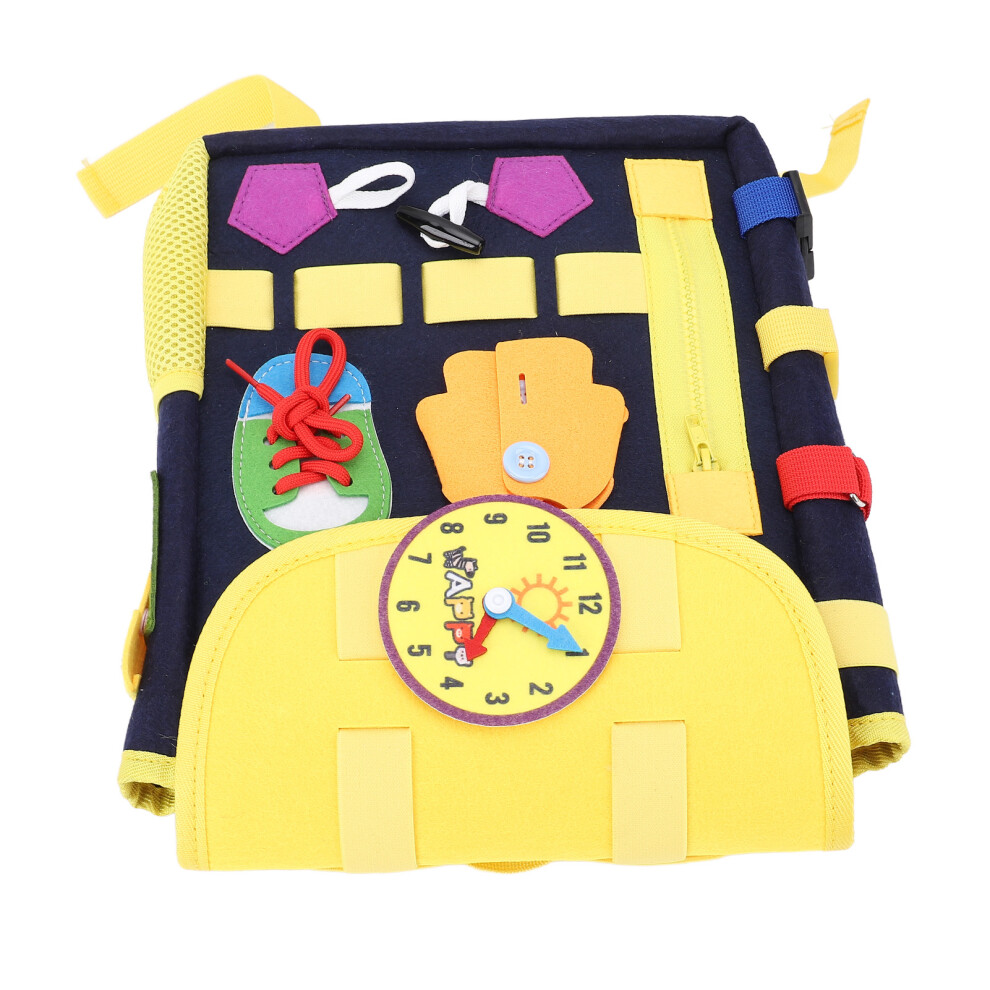 Sensory Felt Backpack with Buckles Toddler