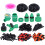 30M Adjustable Drip Irrigation Kit with Timer PVC Dripper Watering System 2