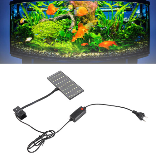 Energy Saving Fish Tank Light, Flexible 360 LED Clip-On, White 1