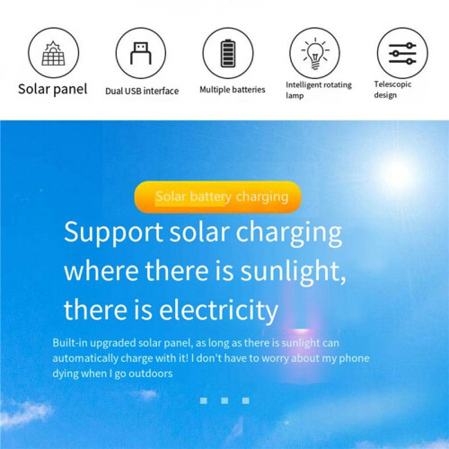 3X 18650 Charger Solar Lithium Battery  Charger Type-C Four-Slot Multi-Function Outdoor Charger 2