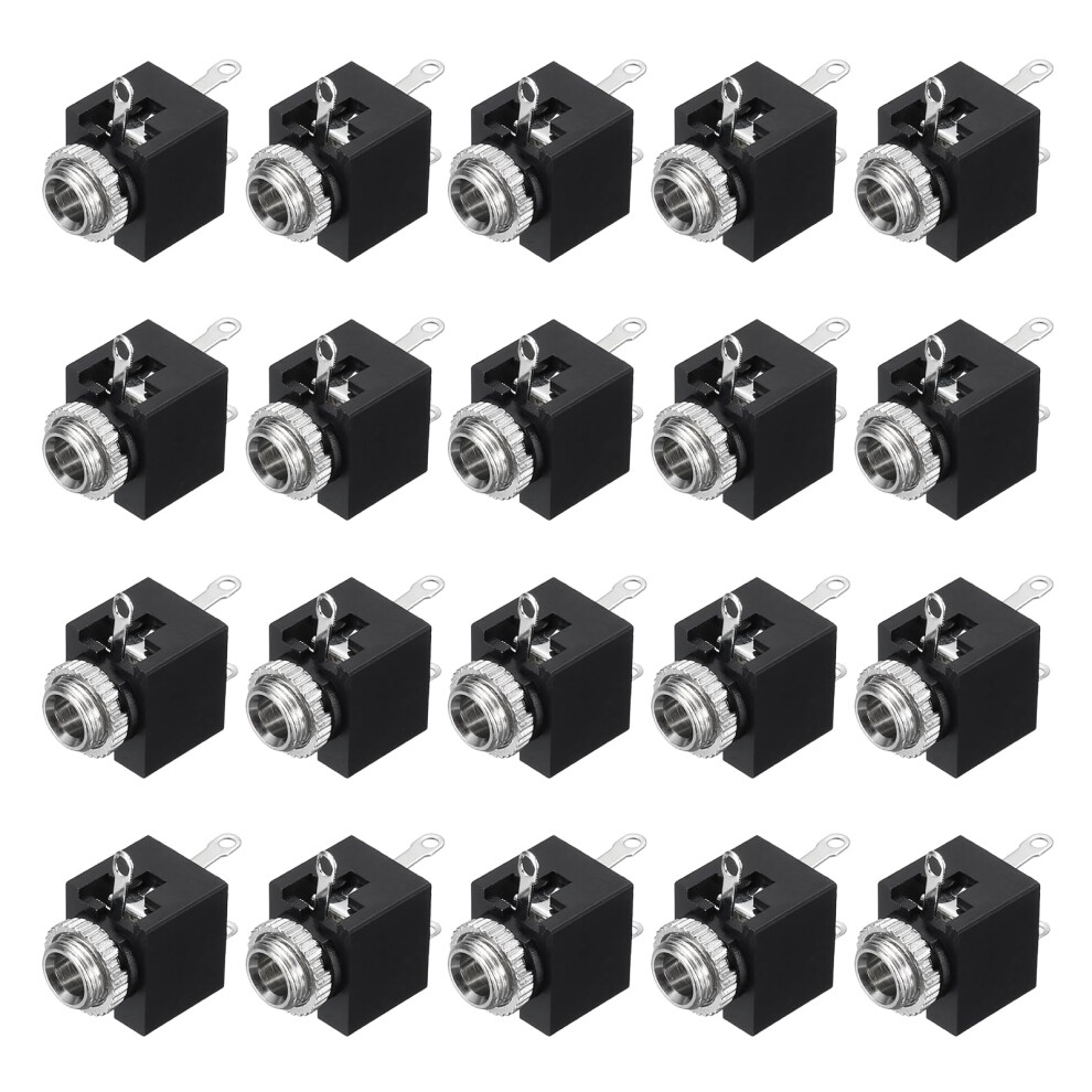 20 Pcs 3.5Mm Stereo Audio Jack Socket Trs Panel Mount Headphone Jack With Nut For Pcb 9771547639985