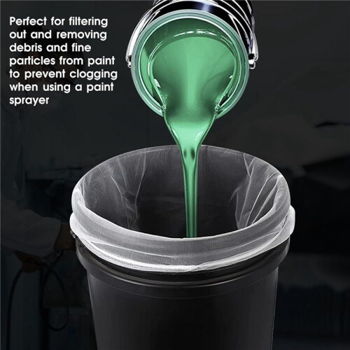 20 Pcs Paint Strainer Bag, 1 Gallon Paint Filter with Elastic Drawstring White Fine Mesh Top Opening Nylon Mesh Filter