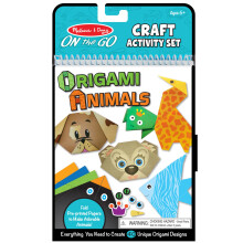 Melissa & Doug Origami Dieren Activiteiten Set - 38 Stickers, 40 Origami Papieren