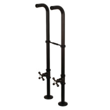 Kingston Brass CC266S5AX Freistehende Zulaufleitung mit Stopventil, 28" x 7" x 6" x 4-9/16", Ölbeschichtet Bronze