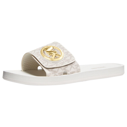 Michael Kors Michael Kors Dames MK Charm Slide, Vanille, 10