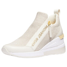 Michael Kors Zapatillas de cuña Willis para mujer, Champagne, 9