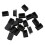 60 Pcs Plastic Rectangular End Cap 30mm X 20mm Threaded Pipe Tube Insert Rubber Feet 3