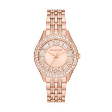 Reloj de Mujer Michael Kors Harlowe de Acero Inoxidable Rosa Dorado (Modelo: MK4710)