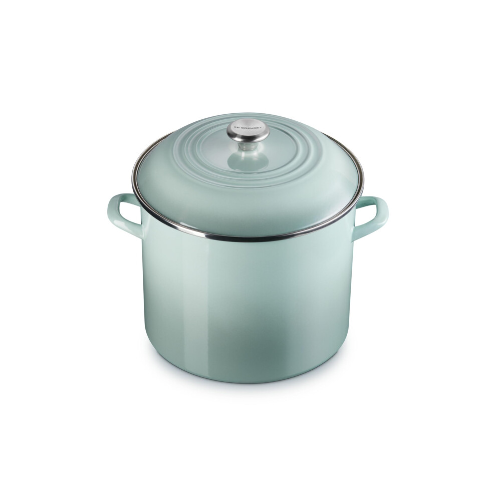 Photos - Bakeware Le Creuset Enamel on Steel Traditional Stockpot, 16 qt., Sea Salt with Stainless Steel Knob 56000981717251