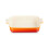 Le Creuset LE CREUSET Rectangular Platter, 12.6 in, Heritage, Orange, Ceramic 1