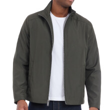 Michael Kors Heren Verstevigde Polyester Jas, Wind- en Waterdicht, Donkergroen, Klein