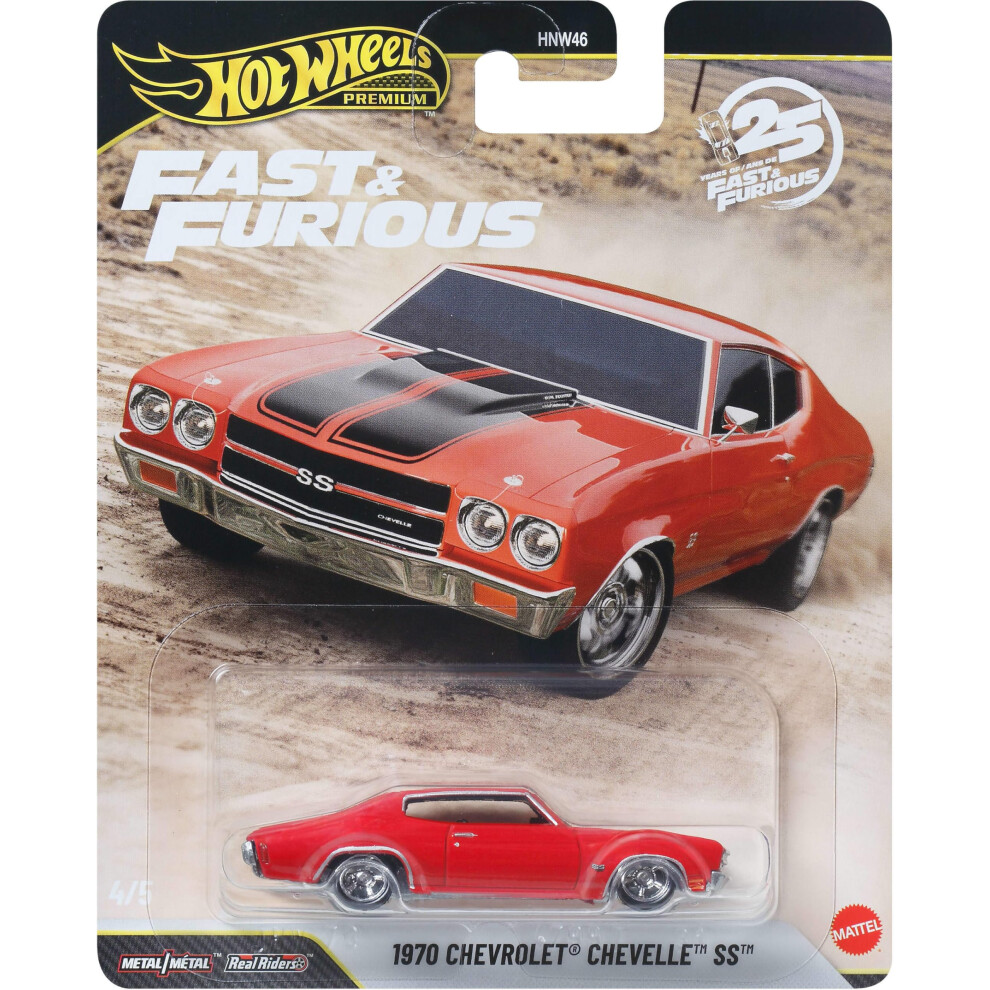 Hot Wheels Cars, Premium Fast & Furious 1:64 Scale Die-Cast Car For Collectors Inspired By Fast & Furious Movie Franchise