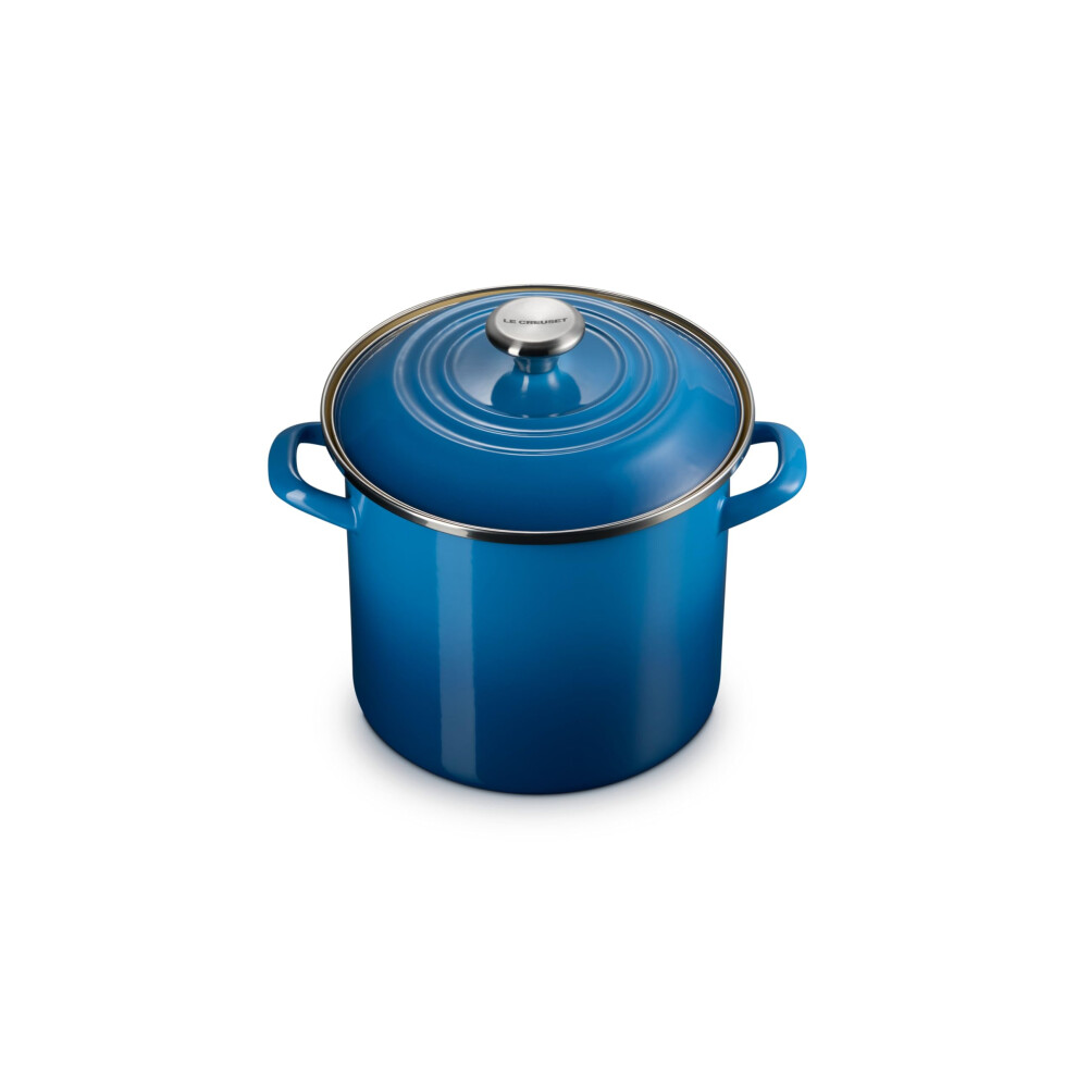 Photos - Bakeware Le Creuset Enamel on Steel Traditional Stockpot, 8 qt., Marseille with Stainless Steel Knob 56000860200251