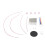 2.2-4.5mm Stainless Steel Interchangeable Circular Knitting Needle Set 14