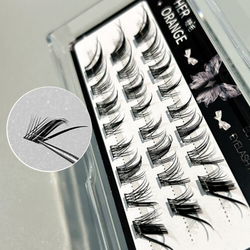 (3 ROWS) DIY Thin Band Reusable C Curl Lashes for Beginners 1