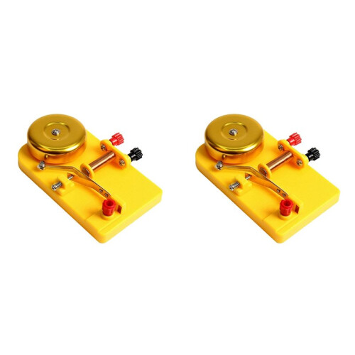 2X Electromagnetism Electric Bell Experiment Kit Physics Electromagnetic Relay Electromagnet Children Scientific