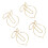 100 Gold Lemon Shaped Paper Clips 1