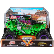 Monster Jam, Camión Monstruo Grave Digger Oficial, Vehículo de Colección Die-Cast, Escala 1:24