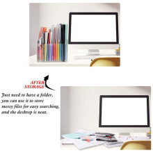 6X Erweitern Des Ordners für Dateihalter Stehend A4 Vertical File Organizer Magazine Korb Desktop 13 Taschen File Halter