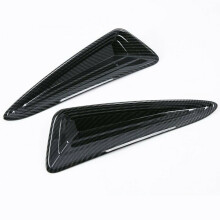 2Pcs Car Front Fog Lamp Light Cover Decoration Trim Sequin for C-HR CHR 2016-2020 LHD Accessories, Carbon Fiber