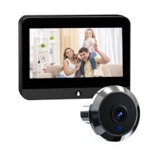 Campanello Video HD da 4,3 Pollici Tuya Wi-Fi con Telecomando, Campanello Visivo Intelligente, Batteria Ricaricabile Integrata da 5000 MAh