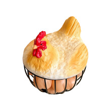 Panier à œufs de poule pour décoration de cuisine de ferme –