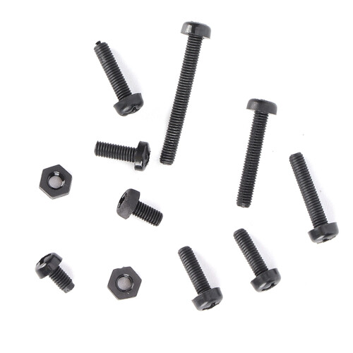 M3 Nylon Plastic Nut Set 160Pcs Cross & Hex Fasteners Durable Hardware Kit 1