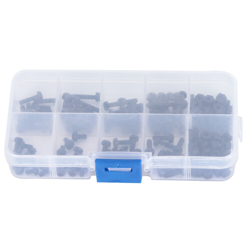 M3 Nylon Plastic Nut Set 160Pcs Cross & Hex Fasteners Durable Hardware Kit 2