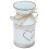 Galvanised Iron Heart Vase 19.5cm 1
