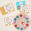 Wooden Shape Color Sorting Clock Teaching Time Activity Set for Kids 3