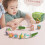 Wooden Shape Color Sorting Clock Teaching Time Activity Set for Kids 7