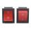 16A/250VAC 20A/125VAC Red Indicator Light 4 Pin /OFF DPST Rocker  10 Pcs 2